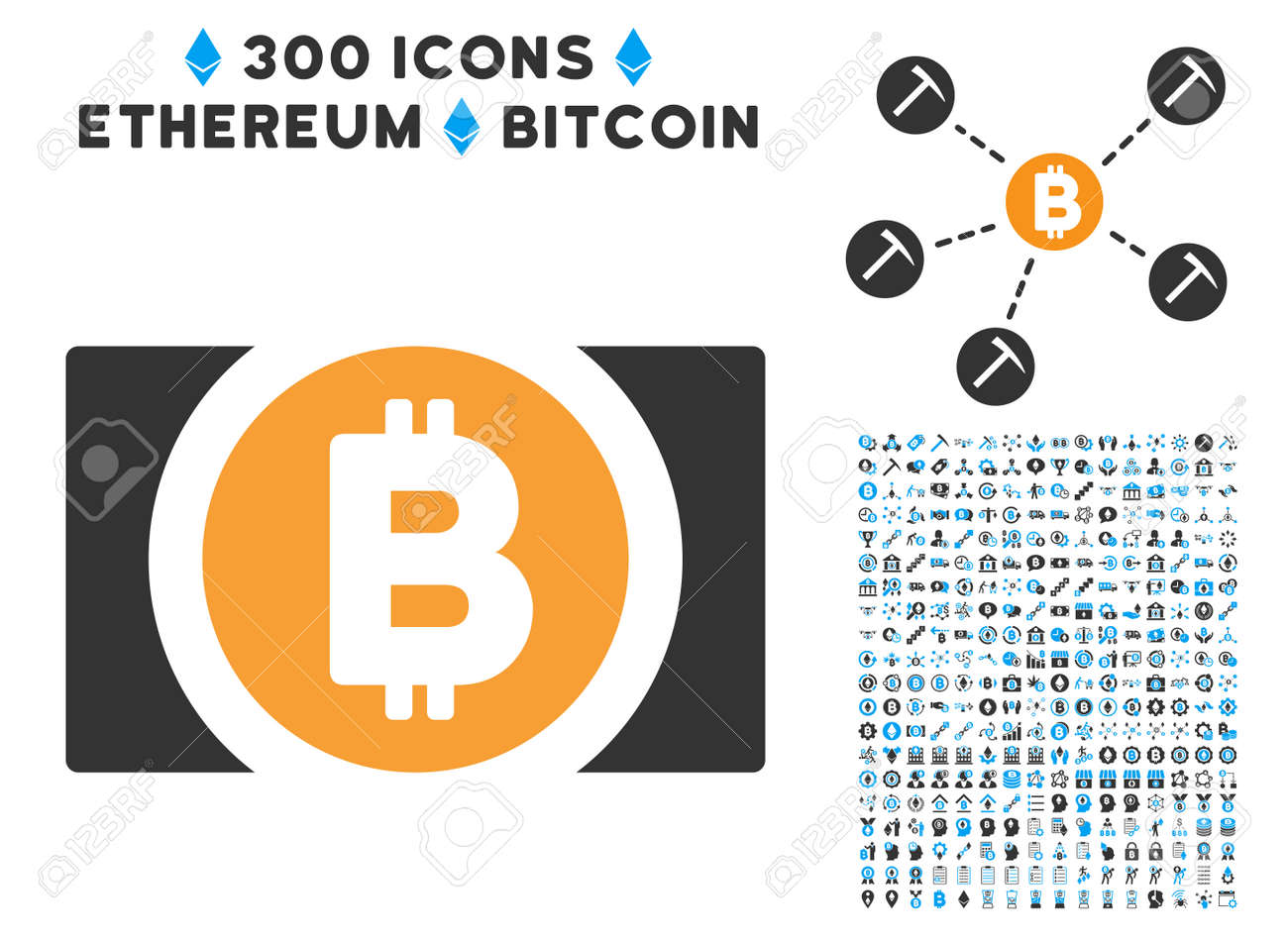 Bitcoin Cash Icon With 300 Blockchain Bitcoin Ethereum Smart - 
